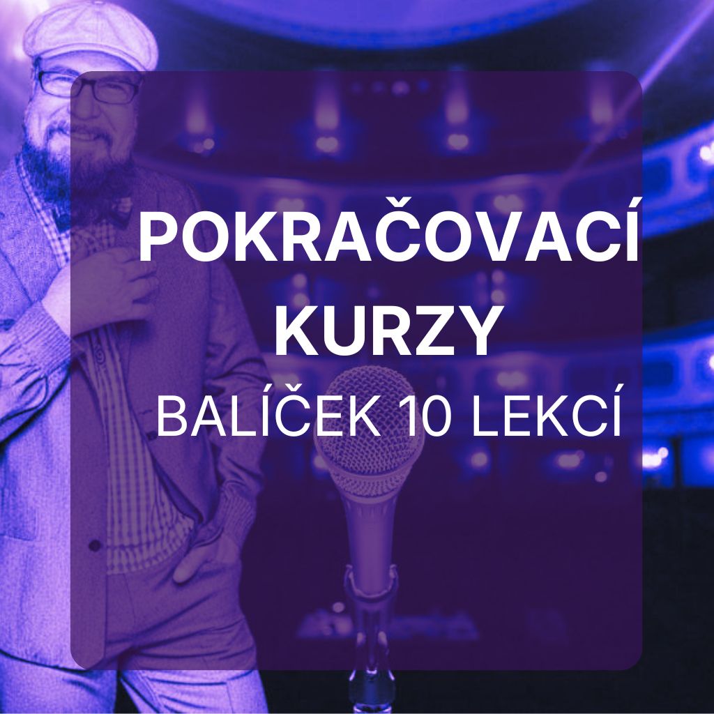 🎤 Pokračovací kurzy pro stálé klienty - SUPER výhodný balíček 10 lekcí